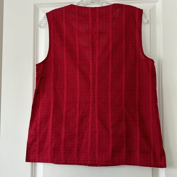 BUNDLE of 2: J Crew Swiss Dot Tank Top & Madewell V-Neck Tee. Cotton Medium - Picture 7 of 12